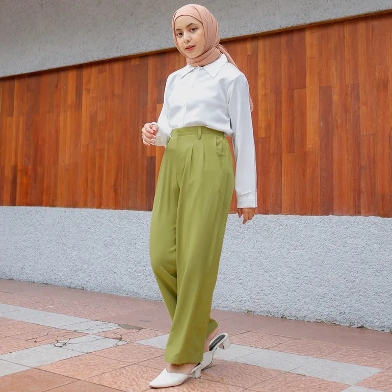 cerra-loose-pants — Green Lime