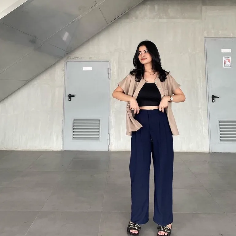 cerra-loose-pants — Navy