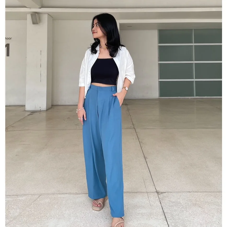 cerra-loose-pants — Royal Blue