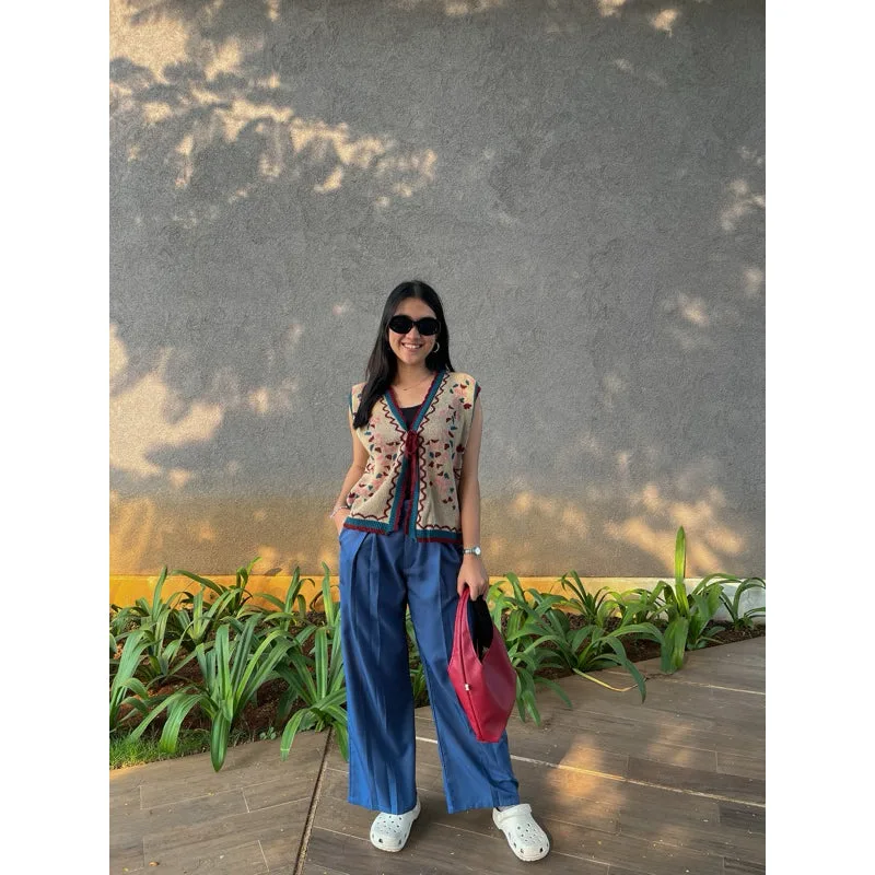 dalia-wide-pants — Blue