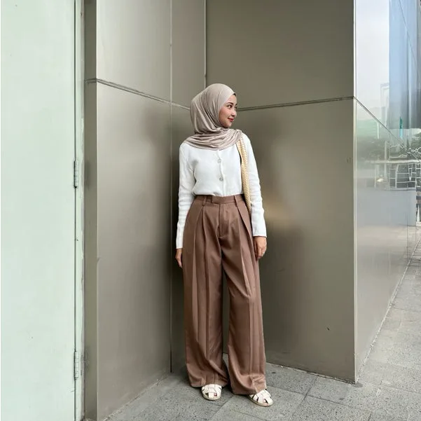 dalia-wide-pants — Dark Choco