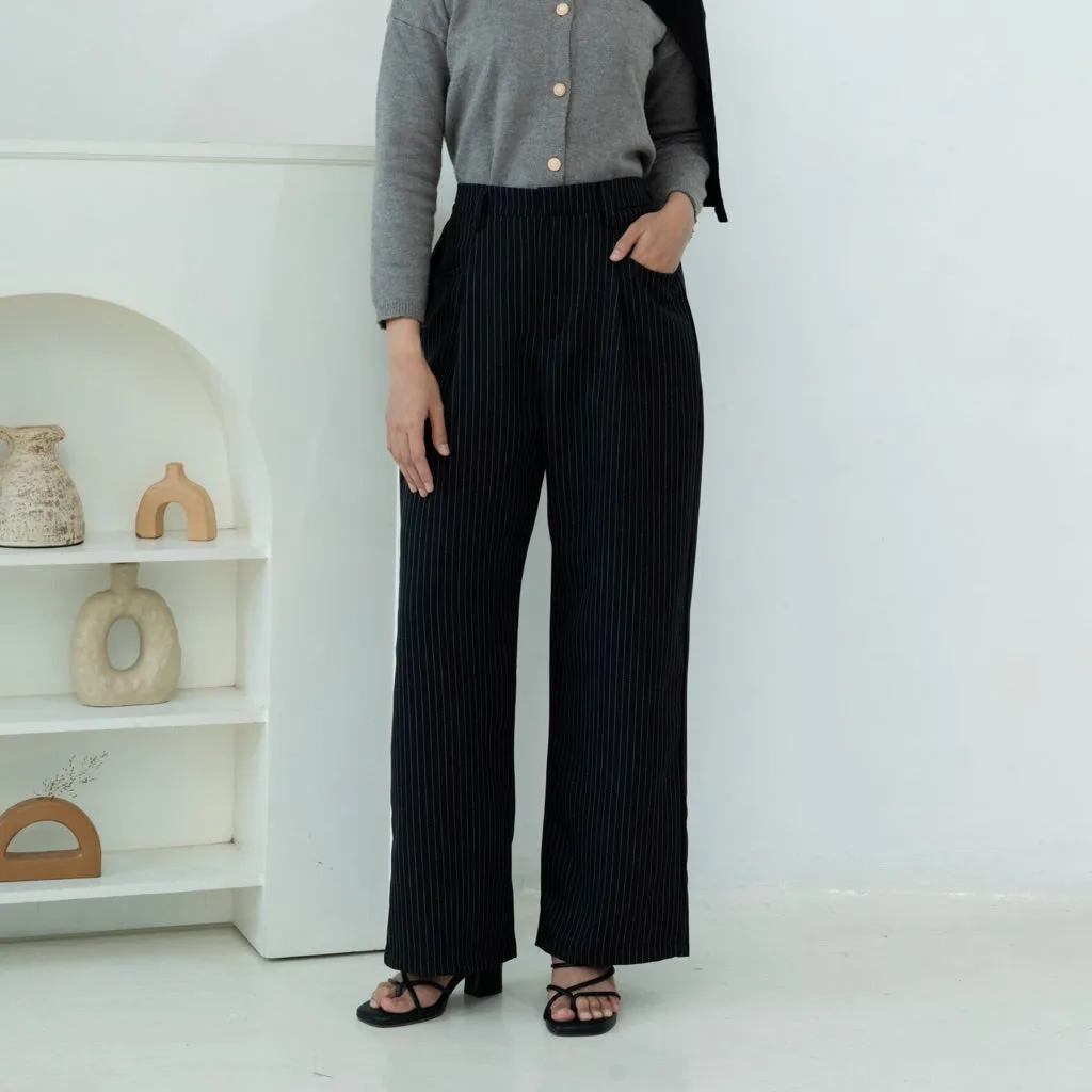 milly-stripe-pants — Black (Tara)