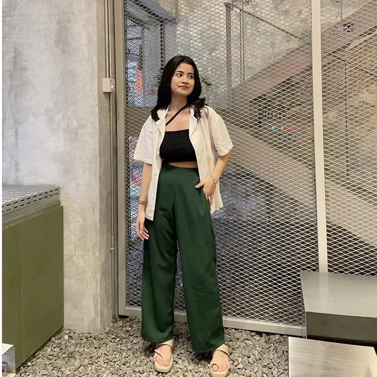 soso-pants — Emerald Green