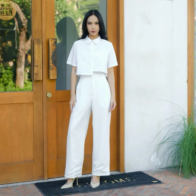 yora-loose-pants — broken white+furing