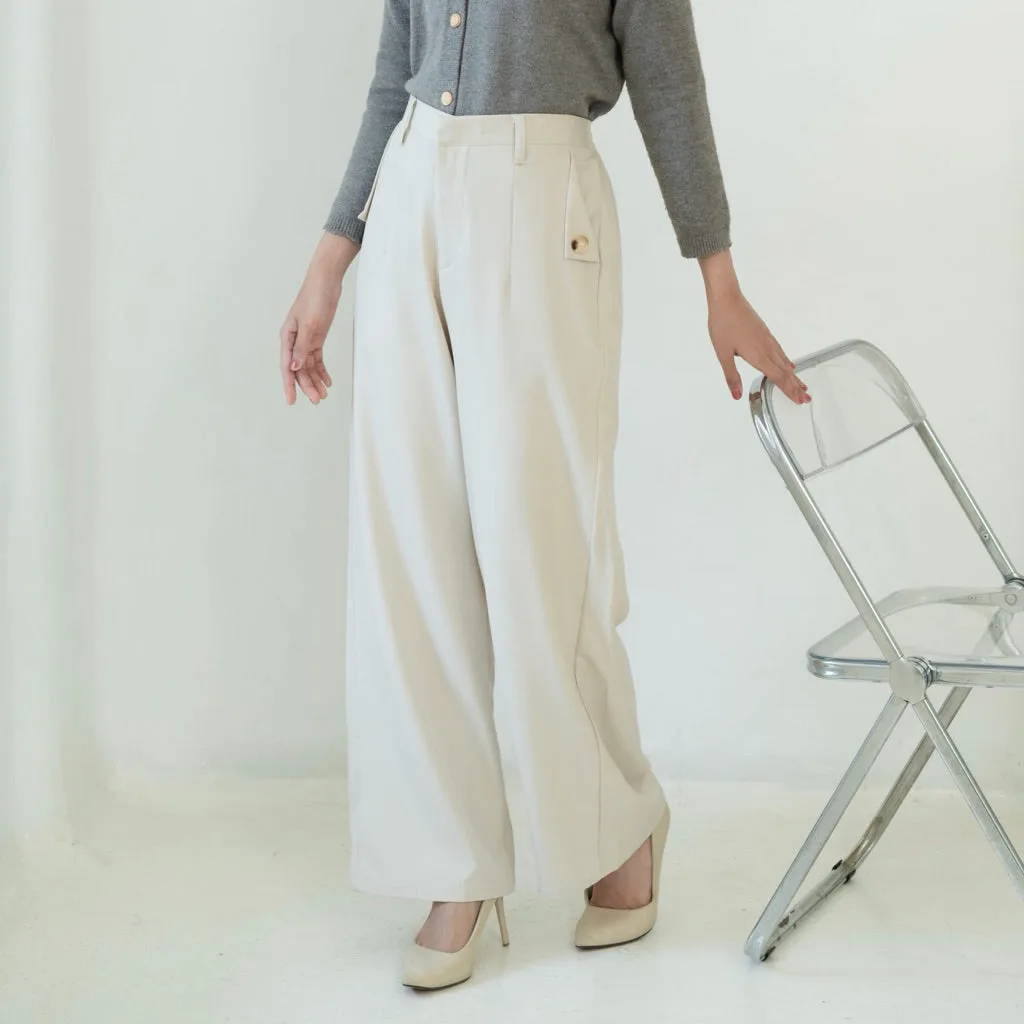 yora-loose-pants — Ivory (LW semiwool)