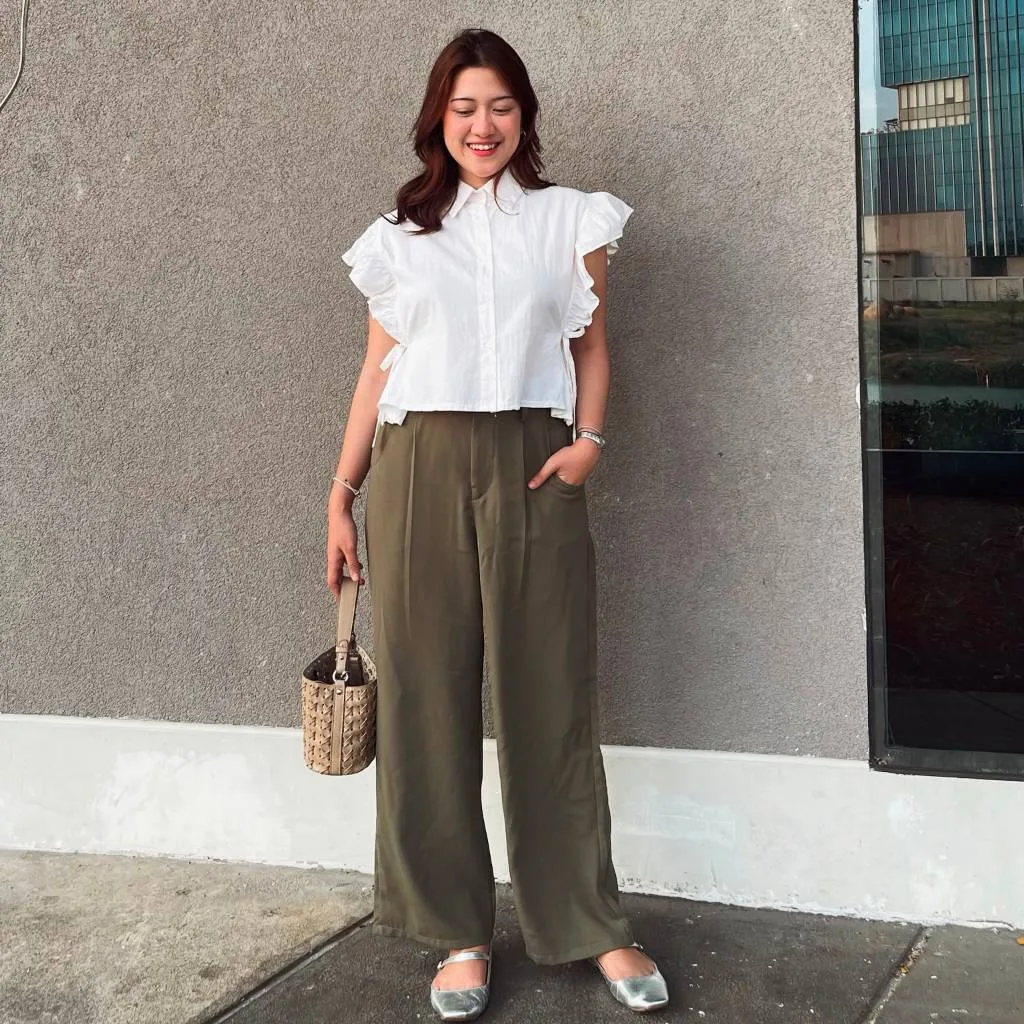 yora-loose-pants — Olive